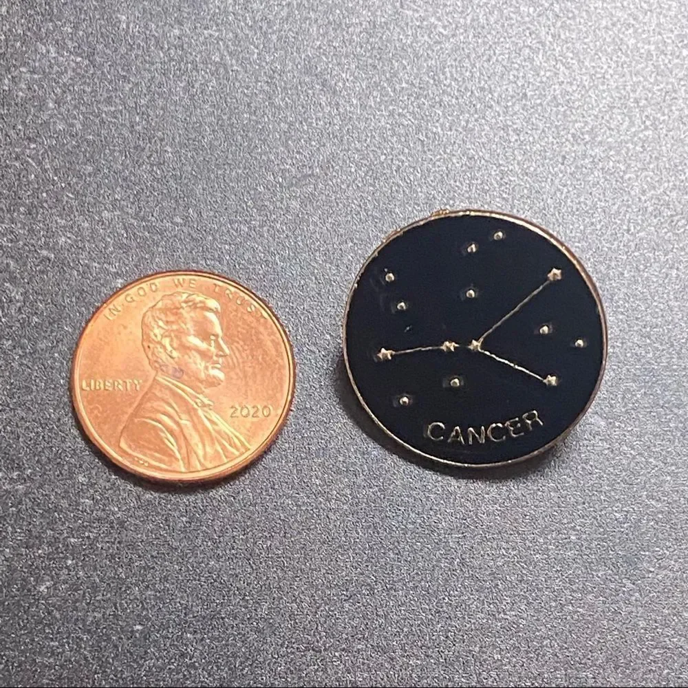 Cancer Zodiac Enamel Pin/ Brooch Lapel